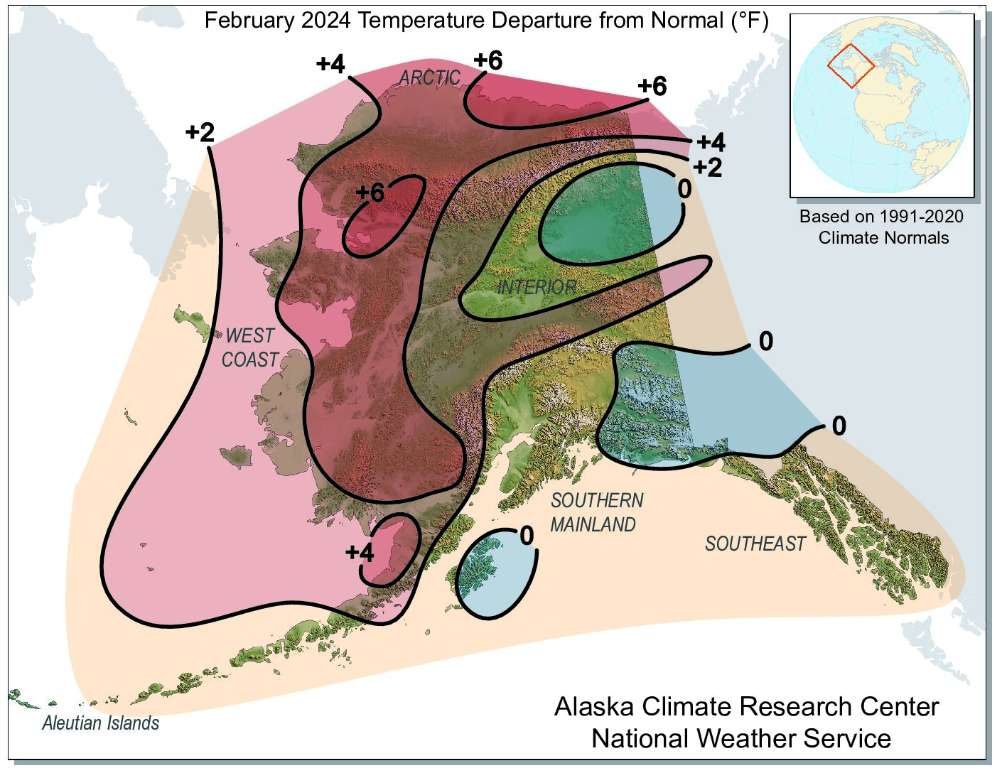 Departure Maps – Alaska Climate Research Center